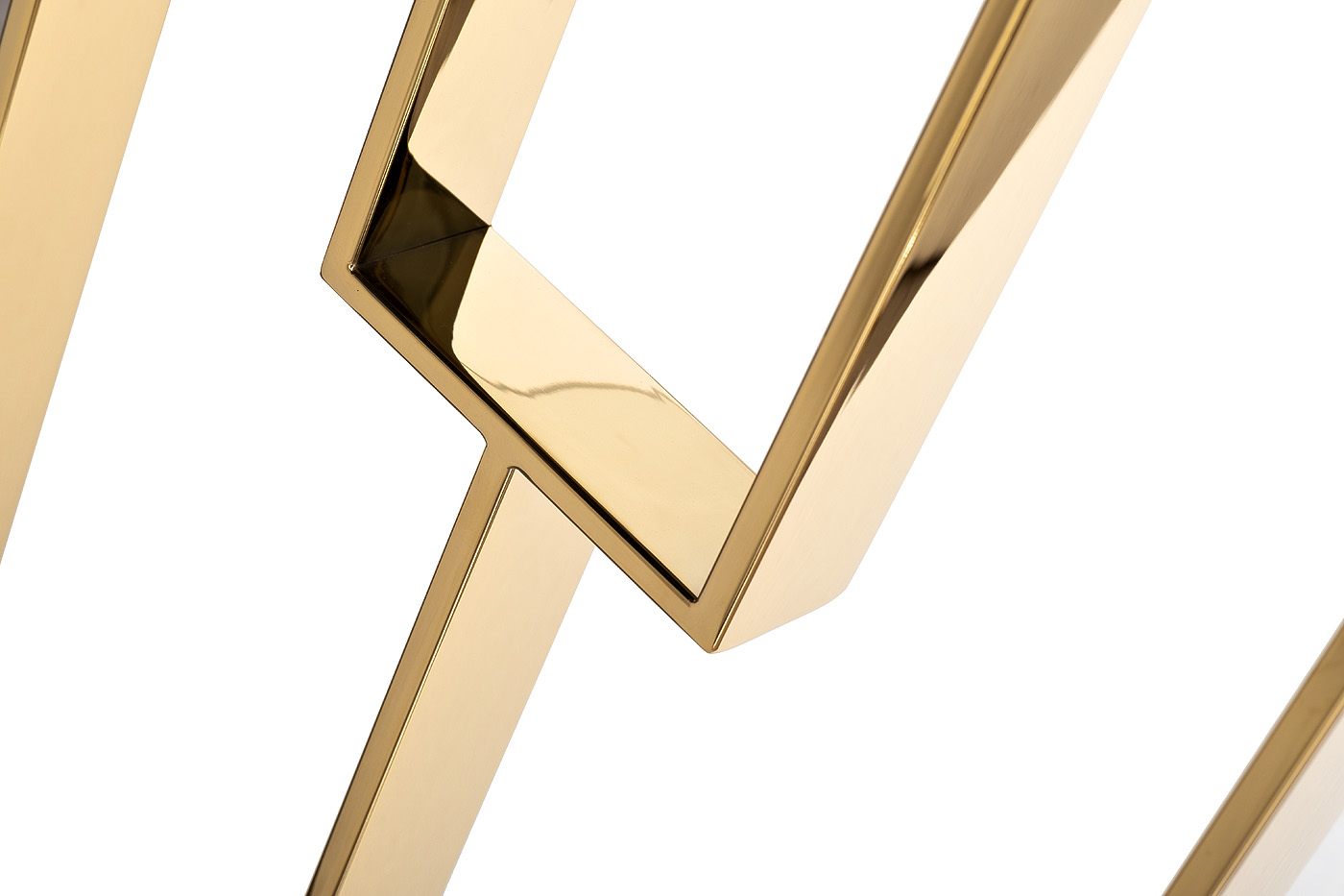 Консоль прозрачное стекло/золото Garda Decor 47ED-08201