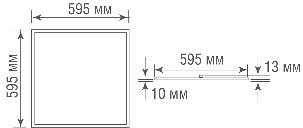 Светодиодная панель Donolux DL18013NW3YG IP65