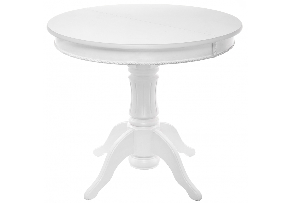 Стол деревянный Woodville Павия 90(120)х90х80 белый 406088