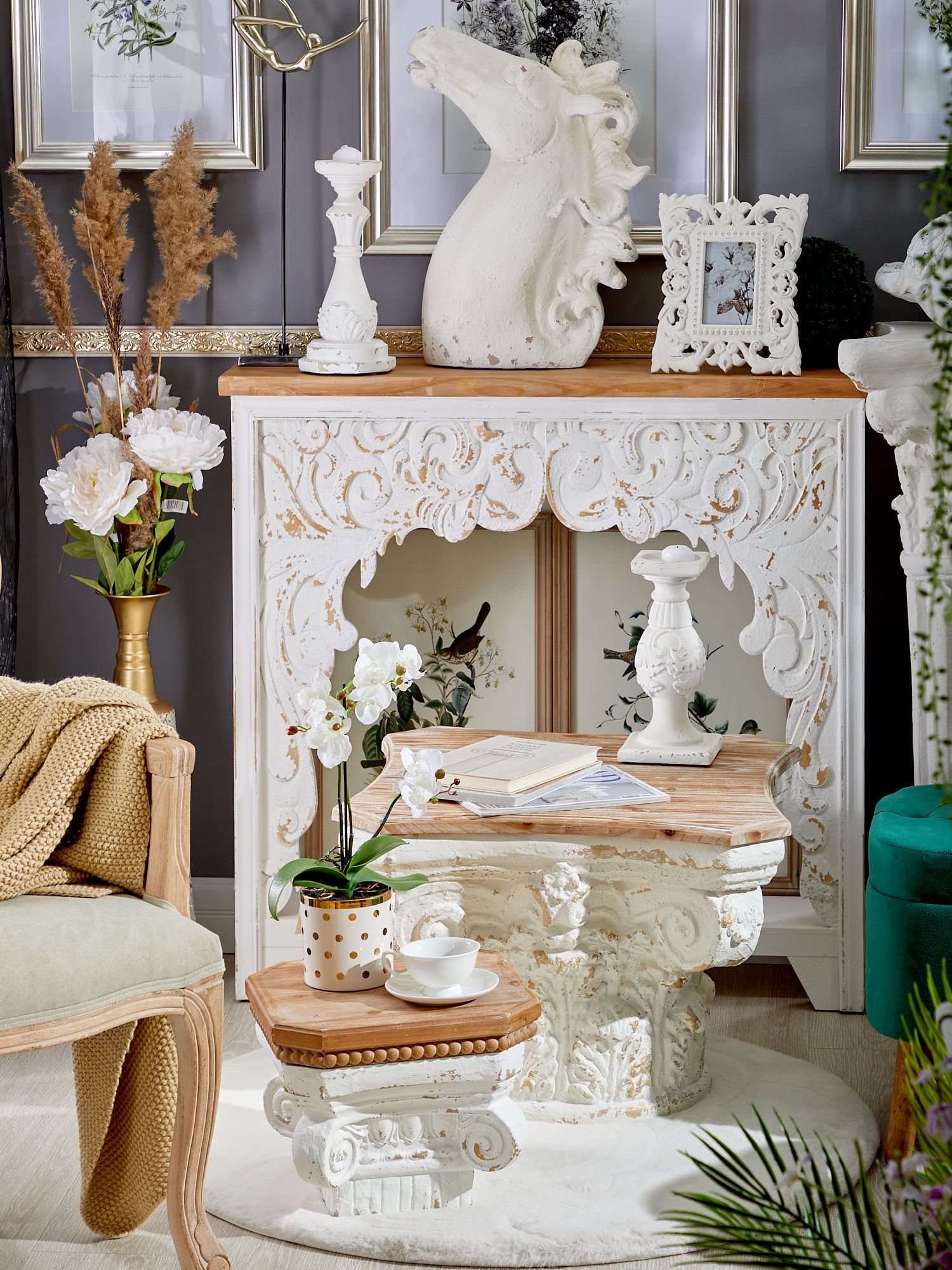 Искусственный цветок Glasar F4685-WHIT