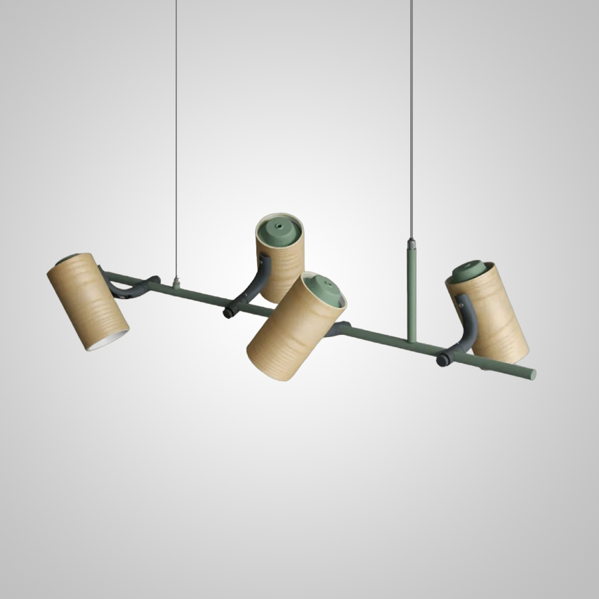 Подвесной реечный светильник BARREL A Green by ImperiumLoft