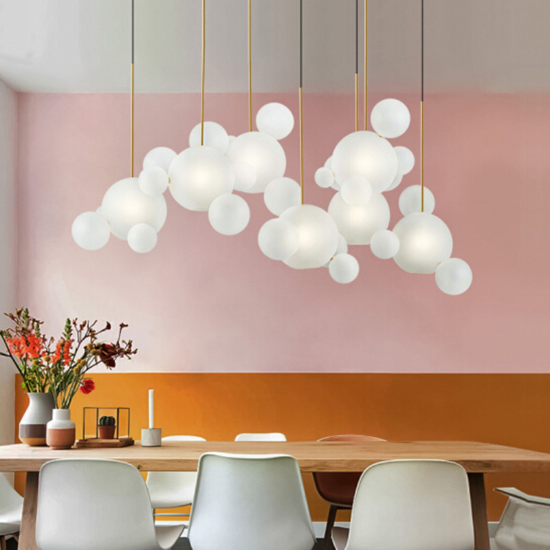 Подвесной светильник BUBBLE B MILK B by ImperiumLoft
