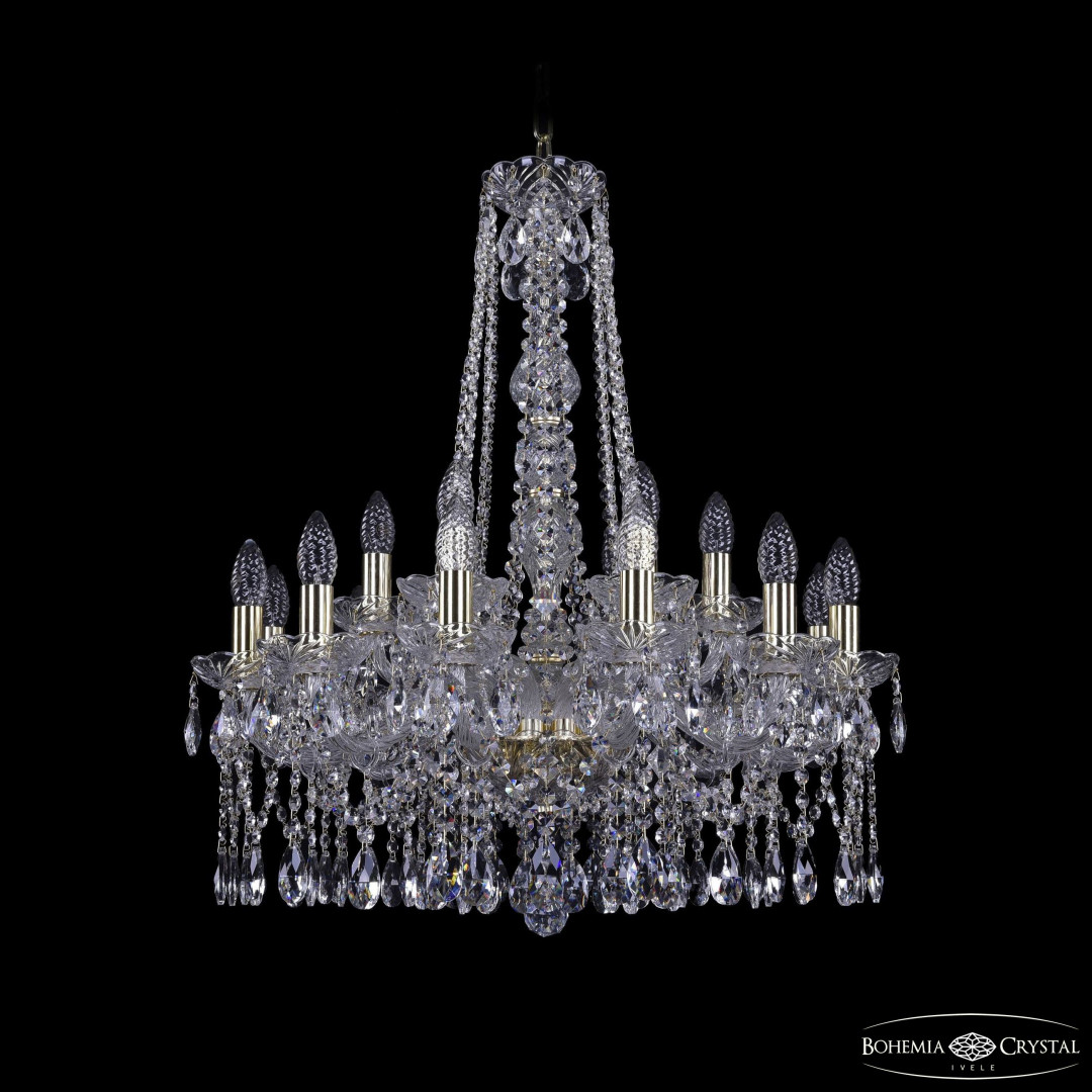 Люстра хрустальная 1413/12+6/220/h-73 G