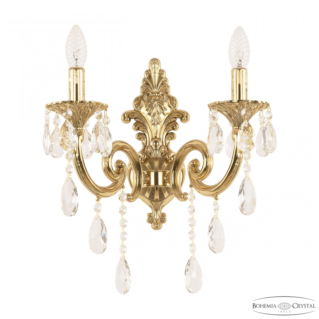 Бра бронзовые с хрусталём 7217B14/2/175 B G