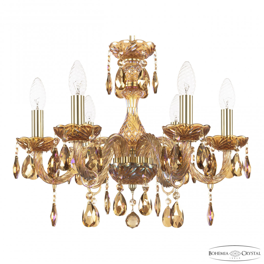 Люстра хрустальная 117/6/165 G M777 Bohemia Ivele Crystal