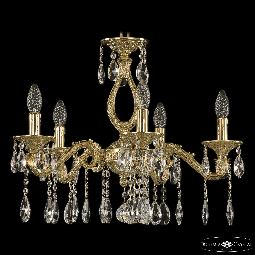 Люстра бронзовая с хрусталём 71302/5/175 A G