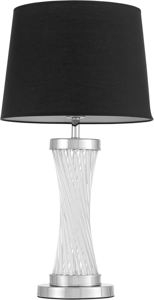 Интерьерная настольная лампа Lumina Deco LDT 302 CHR+BK