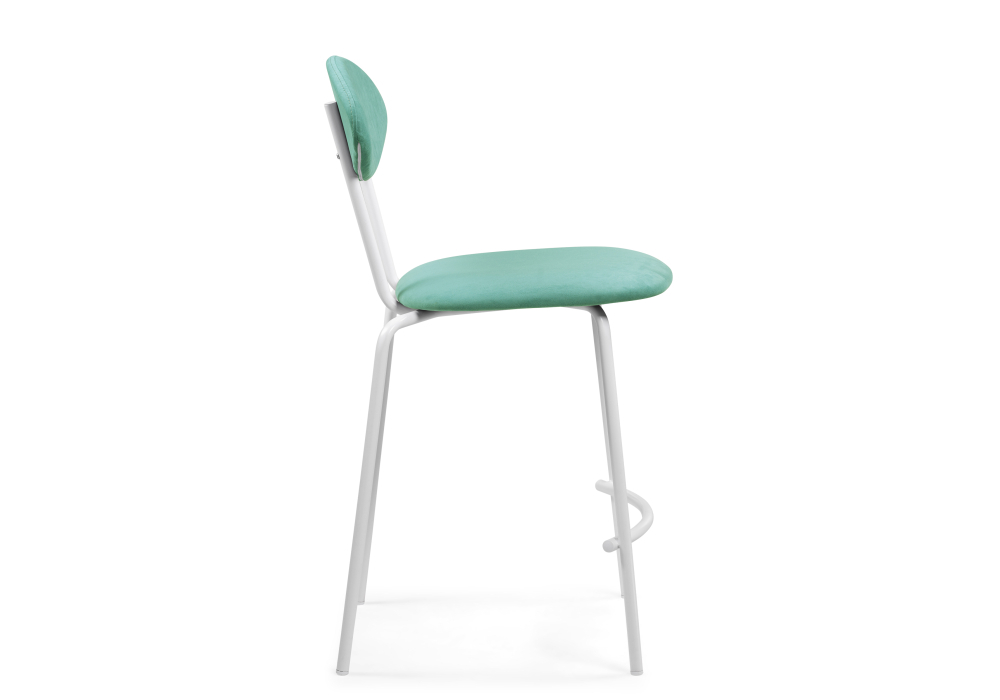 Барный стул Woodville Коумо катания аквамарин / белый матовый 516470