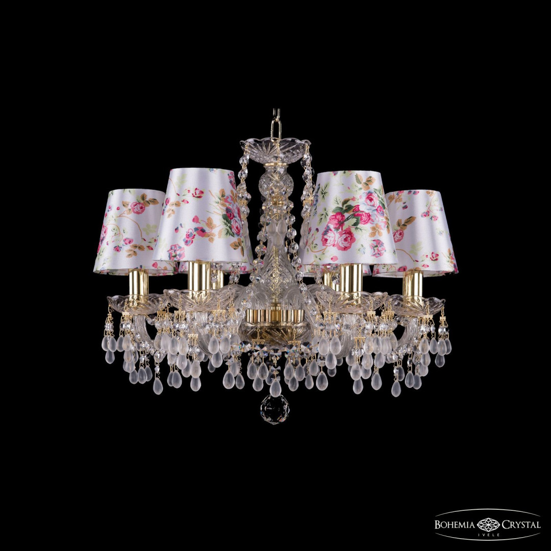 Люстра хрустальная 1410/6/160 G V0300 SH28 Bohemia Ivele Crystal