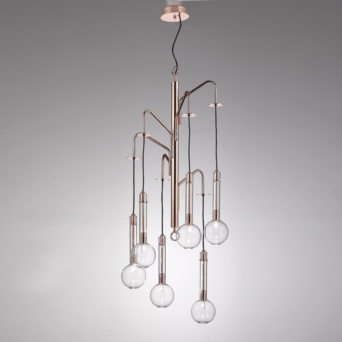 Люстра Selene Illuminazione Ampolla cooper/clear 2807-025023