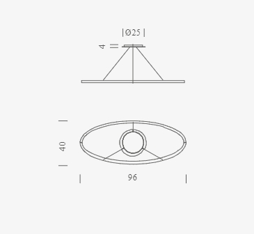 Подвесной светильник Nemo Ellisse Minor