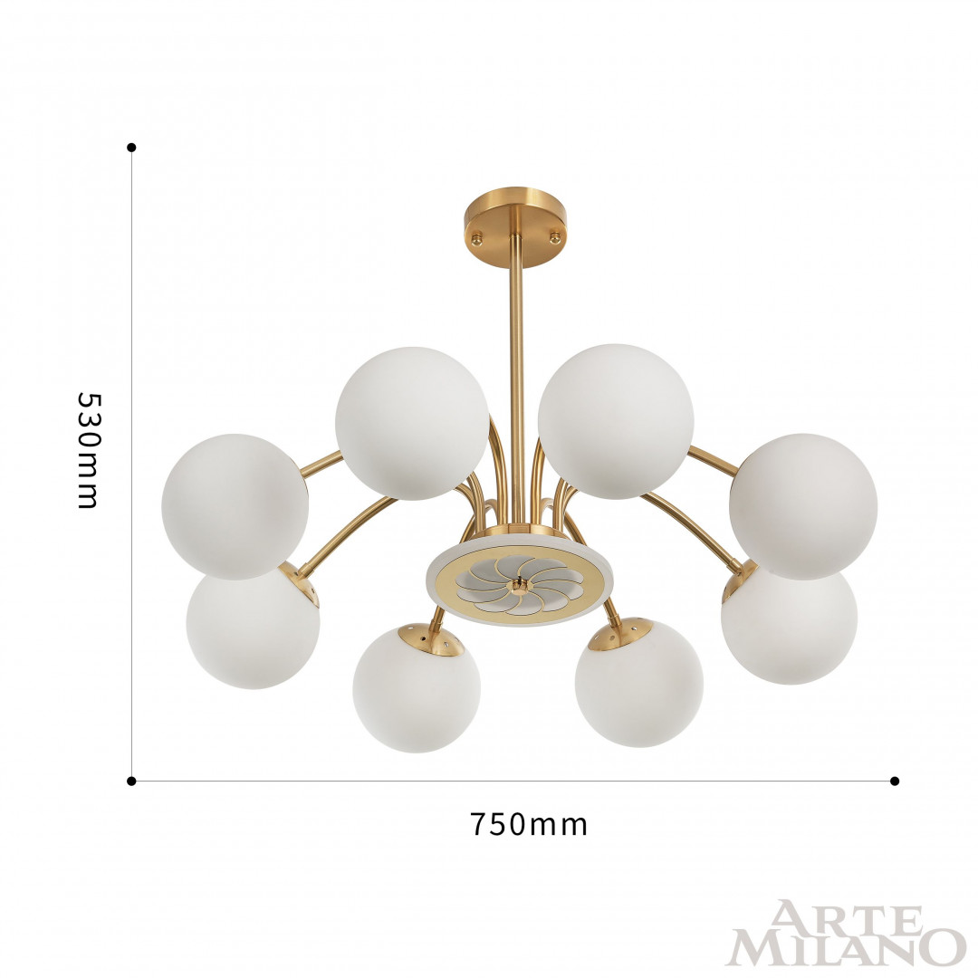 Люстра 271069/8 GD Arte Milano