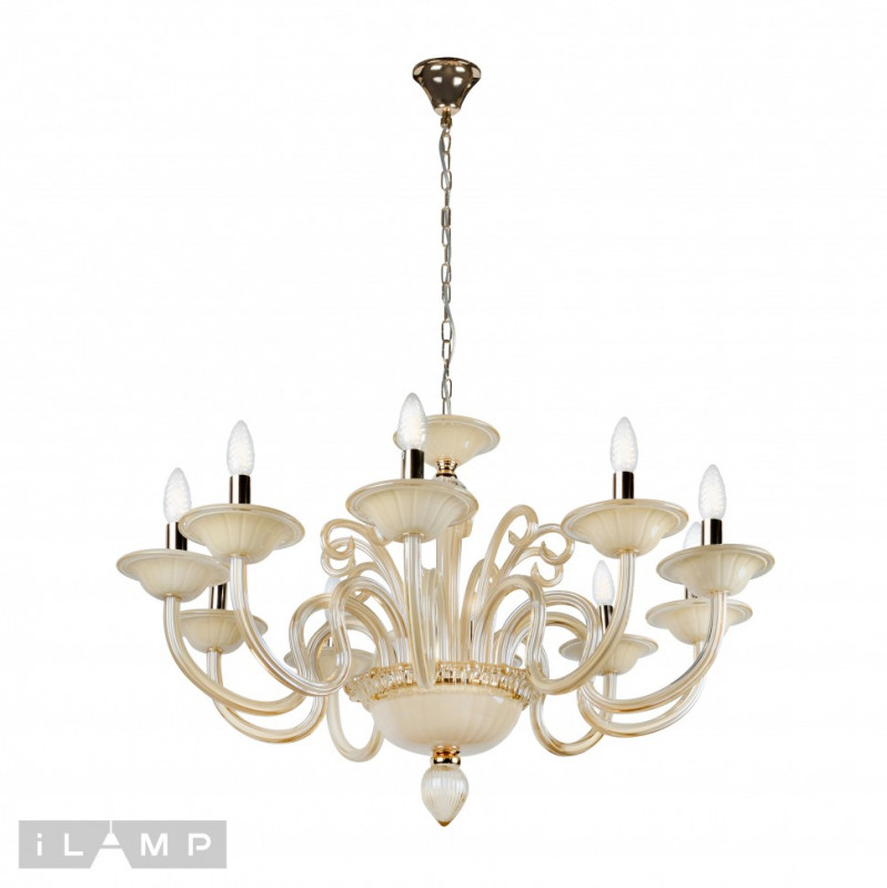 Подвесная люстра iLamp P2318-10GD