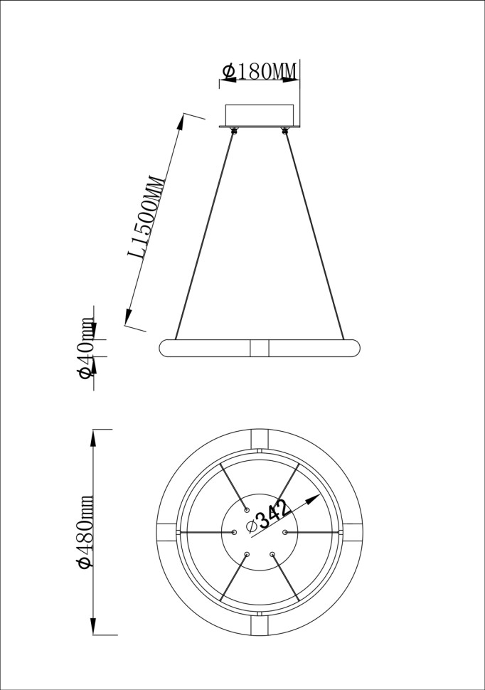 Люстра подвесная Fluorite FL1097-5PC