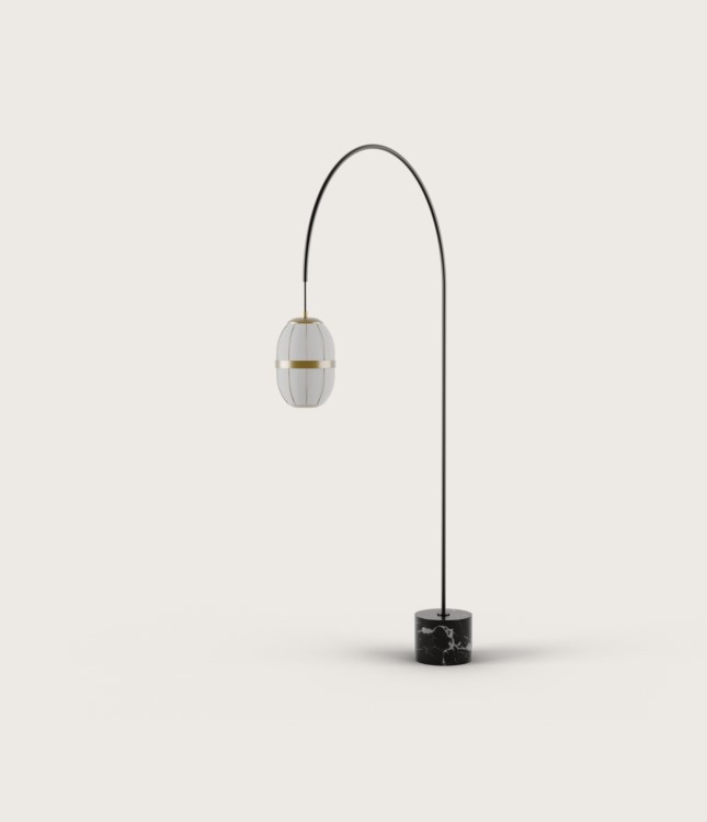 Торшер Pull P1249 Matt black/Aged gold Aromas del Campo