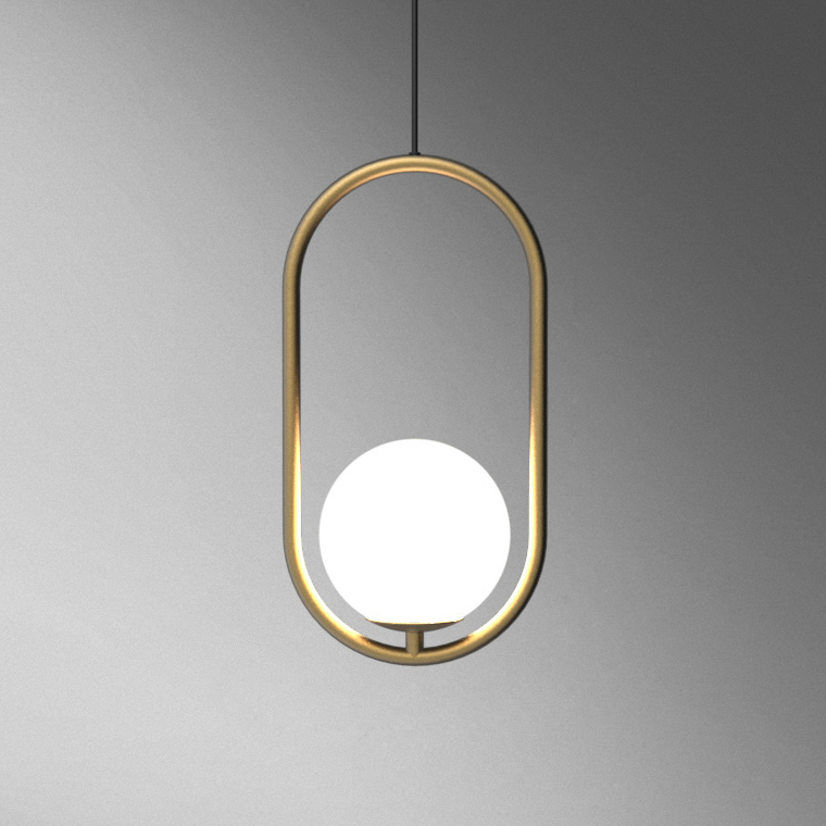 Подвесной светильник Matthew McCormick hoop 40 Chrome MILA Pendant by ImperiumLoft