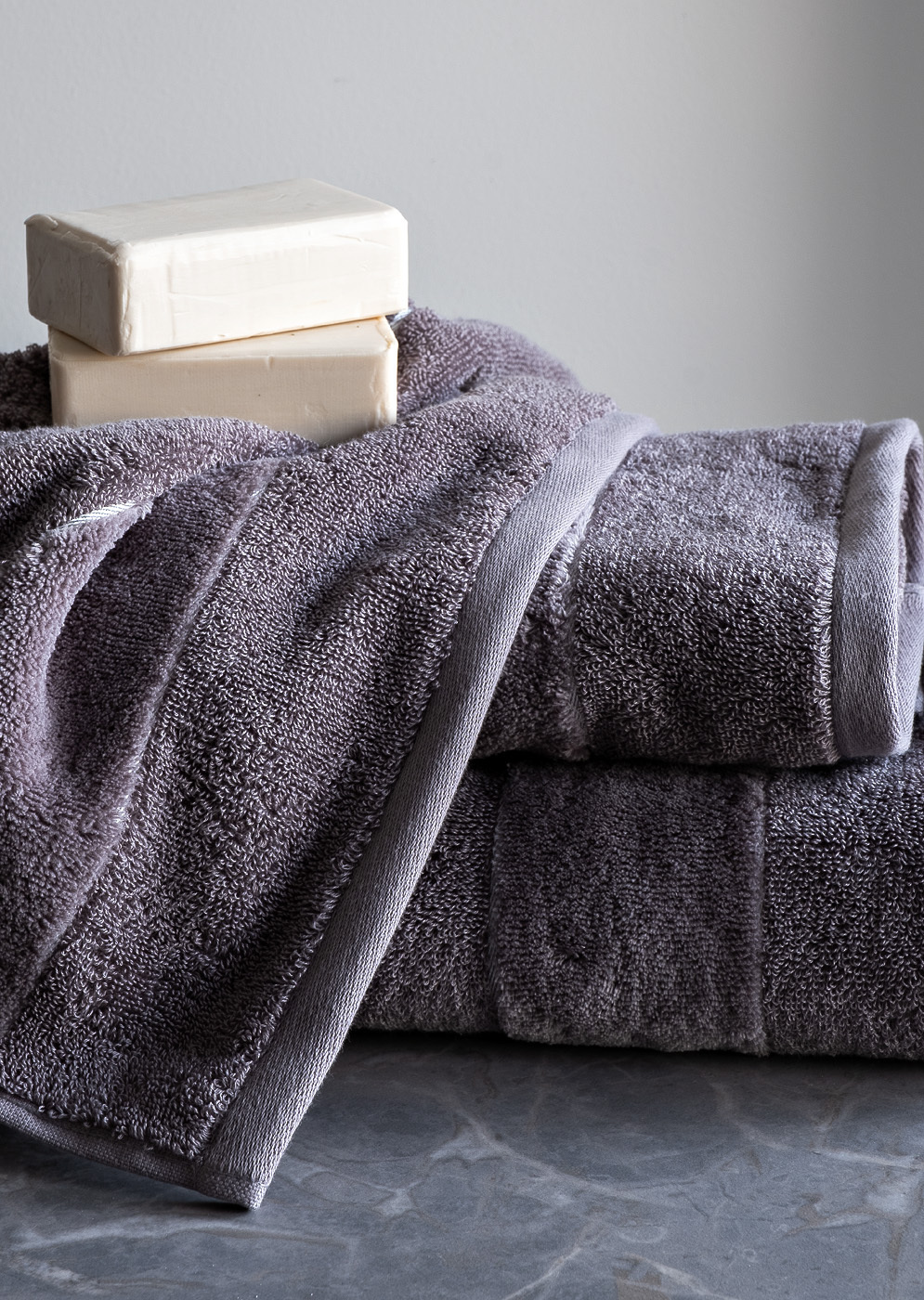 Полотенце "Юнона" махровое 70*140 серое Garda Decor 106DMT- 751-4110 -POL SER