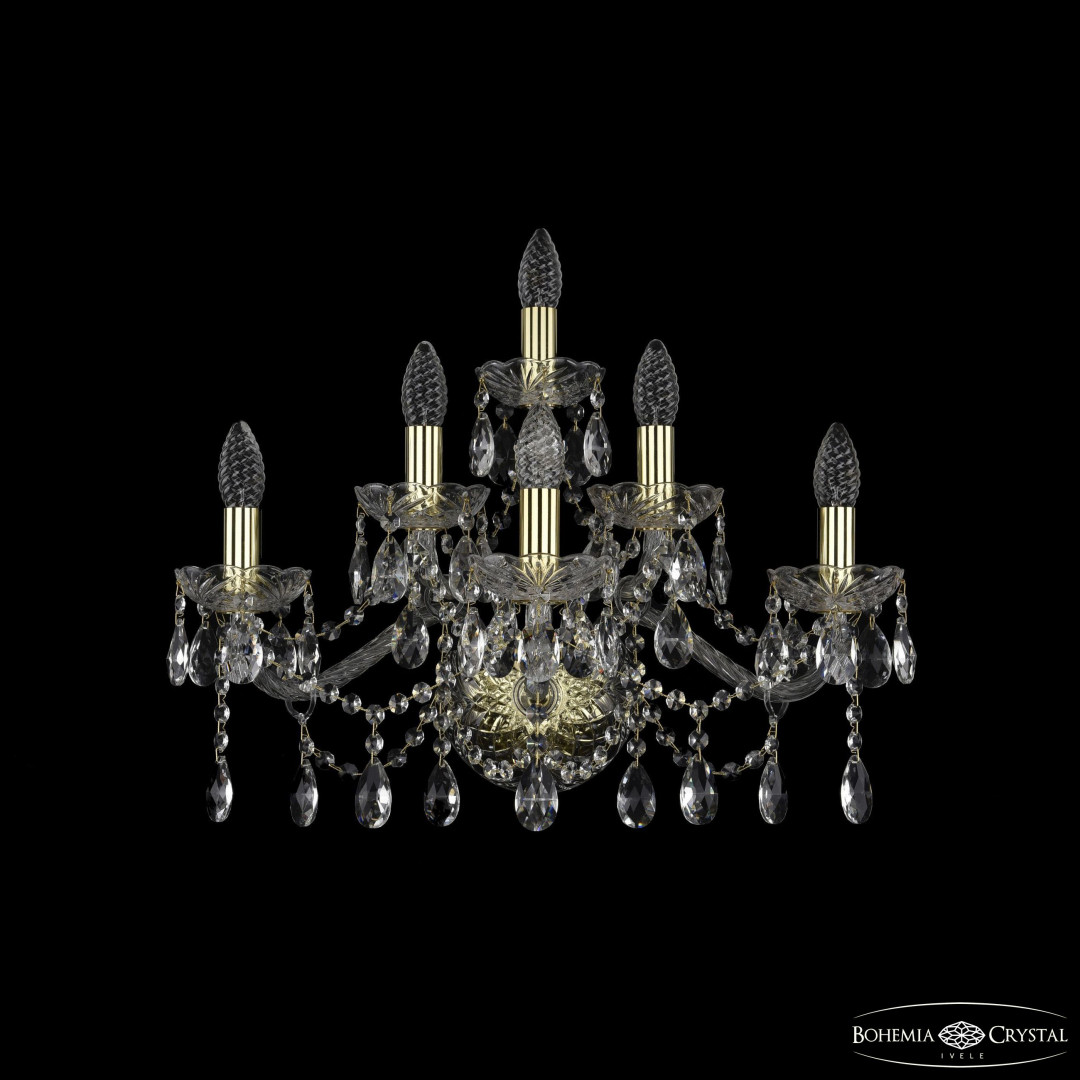 Бра хрустальные 1413B/3+2+1/220 G