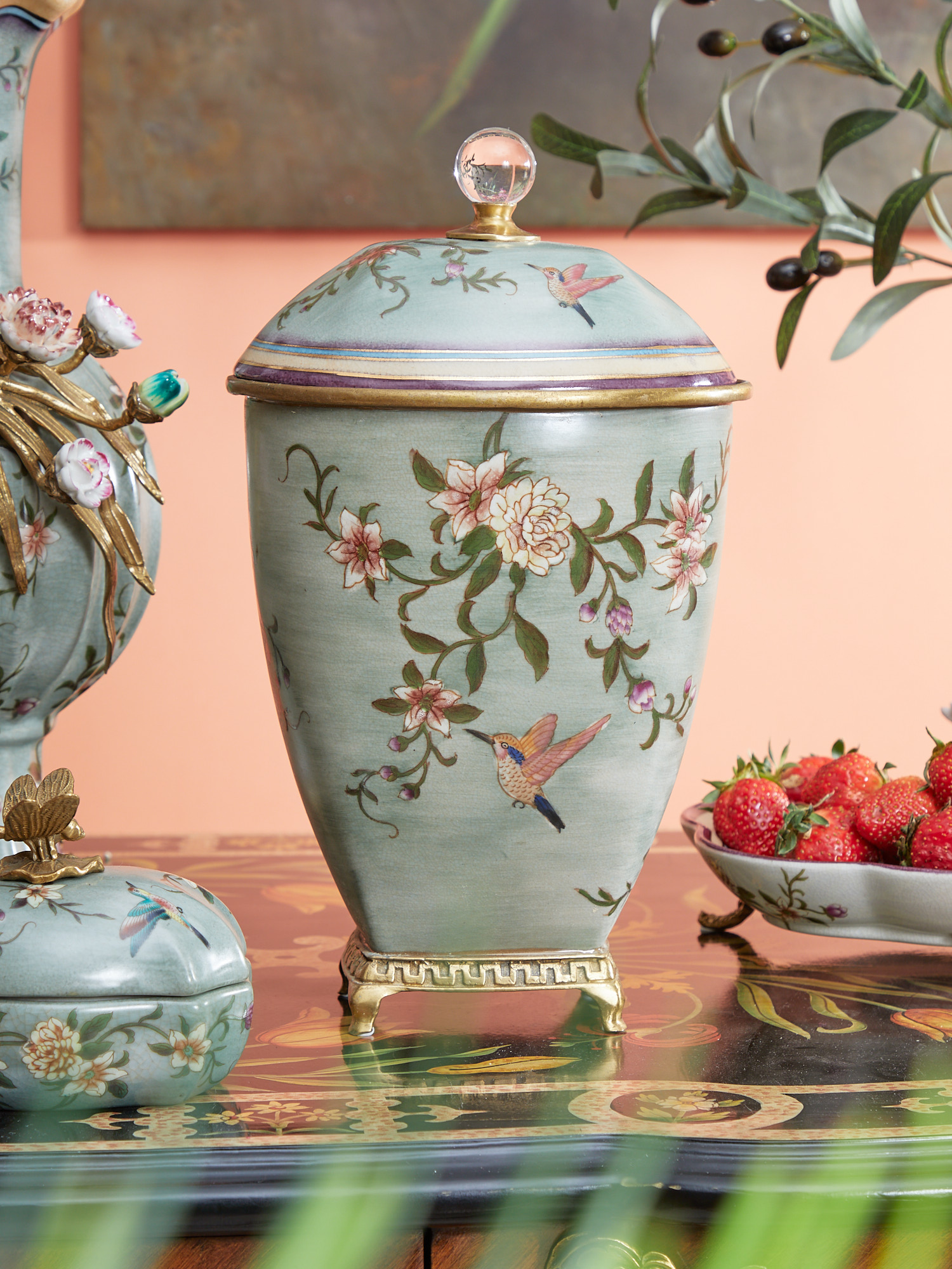 Ваза с крышкой Glasar B1156C/HLG2085