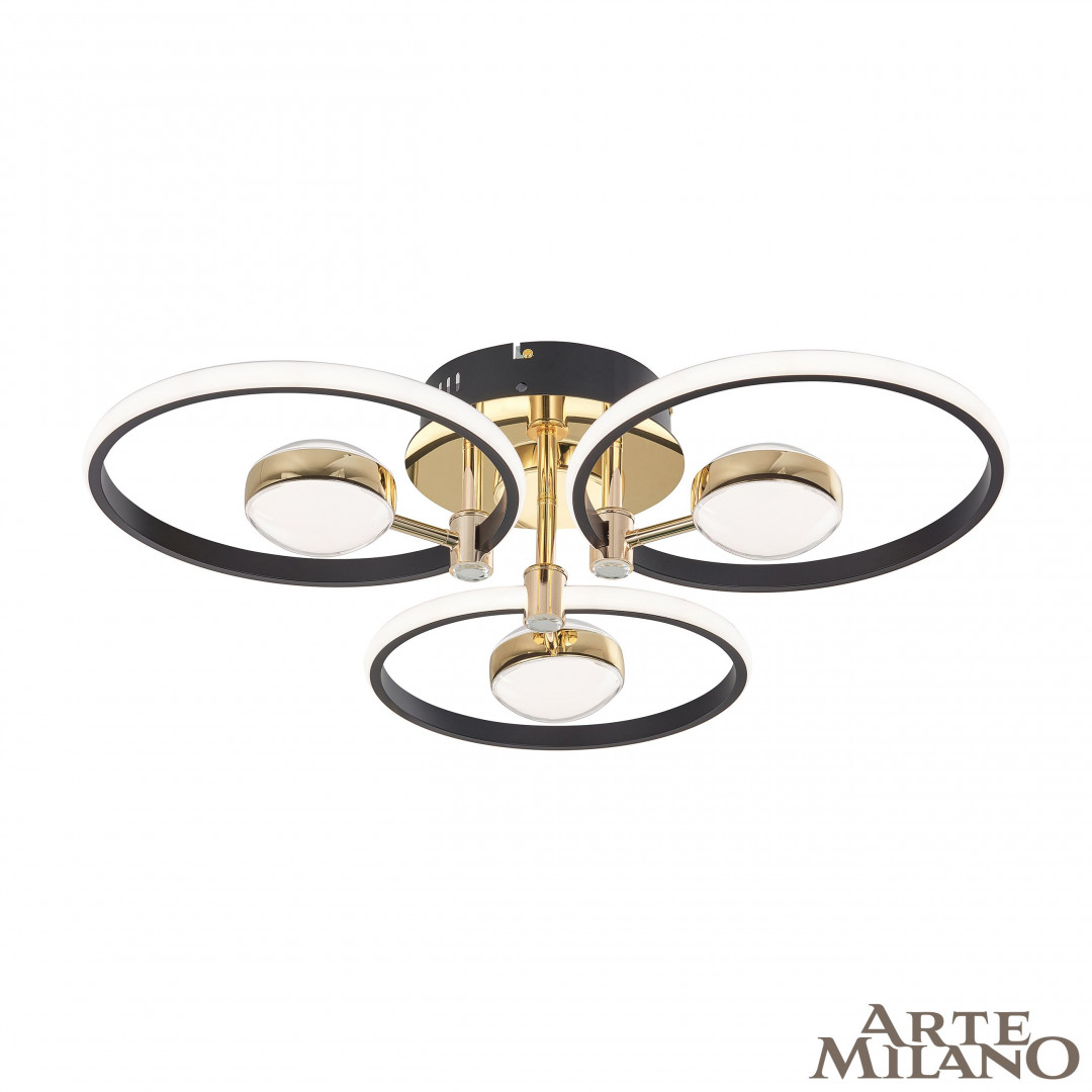 Светильник светодиодный 276140/3+3 BK/GD Arte Milano
