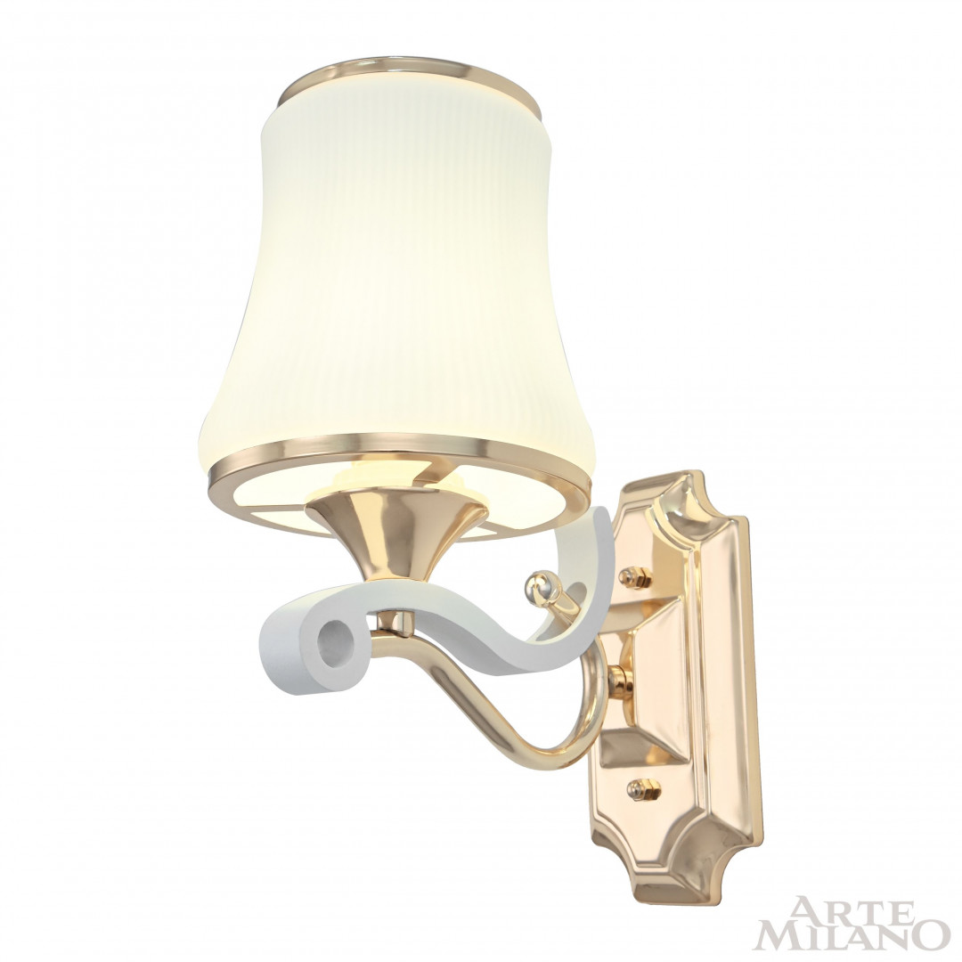 Бра с плафоном 303987/1W Wh/Gd Arte Milano