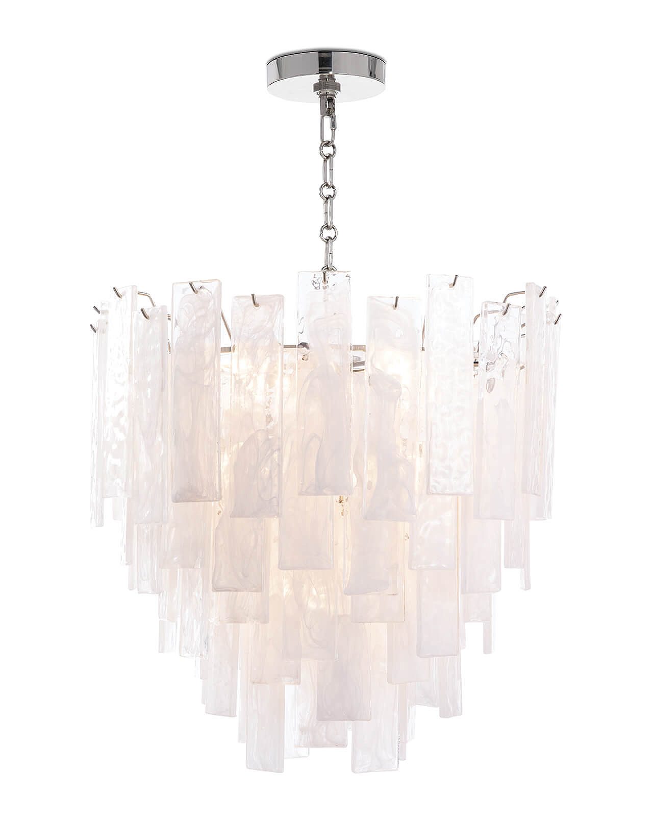 Серебряная люстра Рейнар Louvre Home JJ10211-8D polished nickel