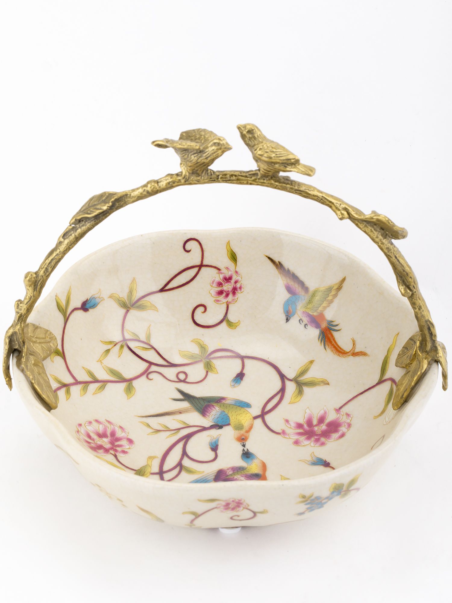 Корзинка с птичками Glasar 31G2403/HD009C/HFD2075