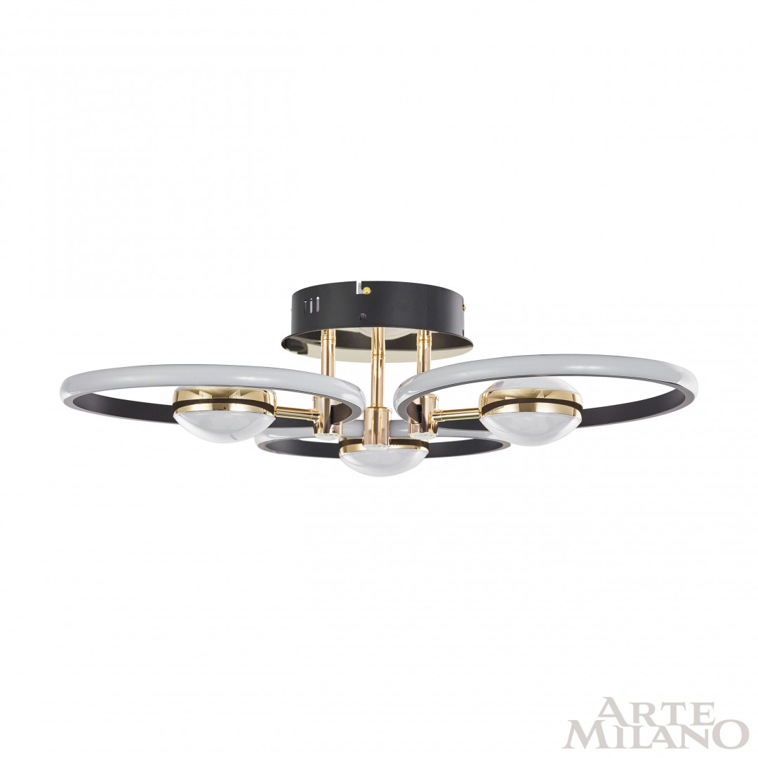 Светильник светодиодный 276140/3+3 BK/GD Arte Milano