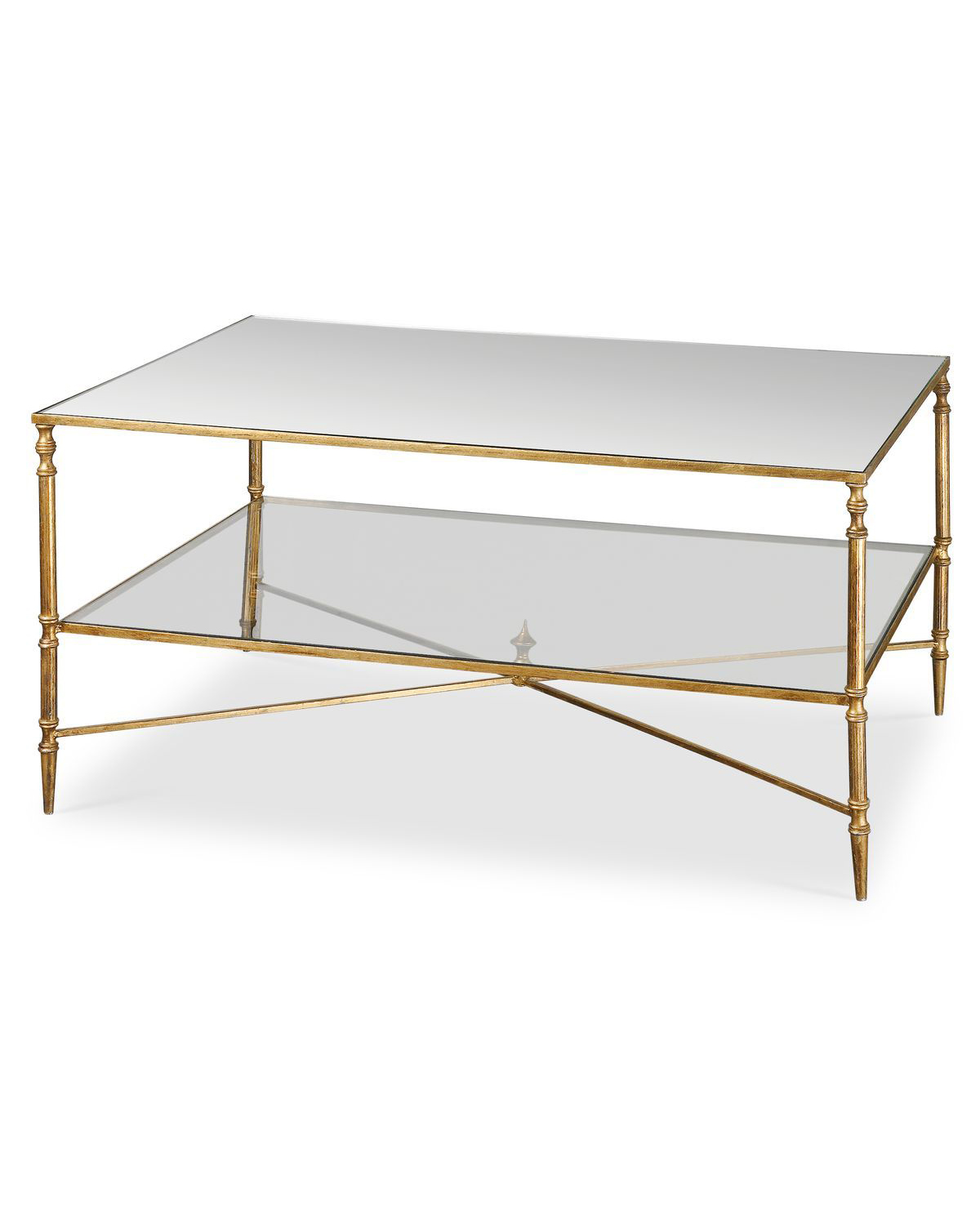 Золотой журнальный столик Хьюго Louvre Home LHFCT03927RJ