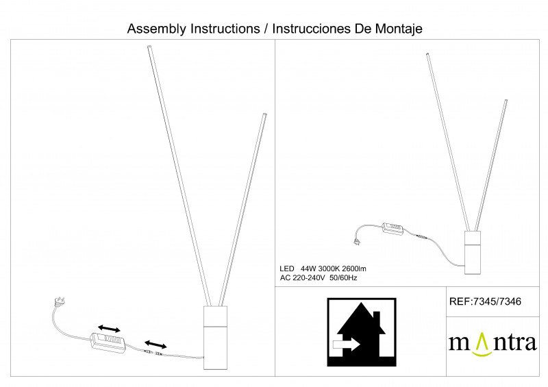 Торшер Mantra 7346