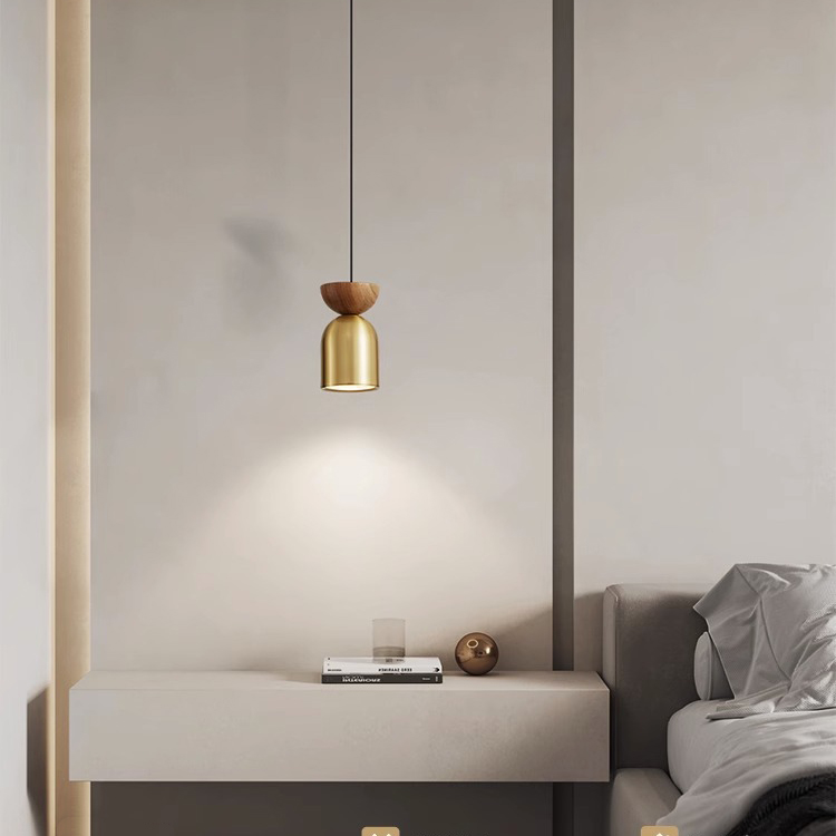 Подвесной светильник PIET WOOD Brass by ImperiumLoft