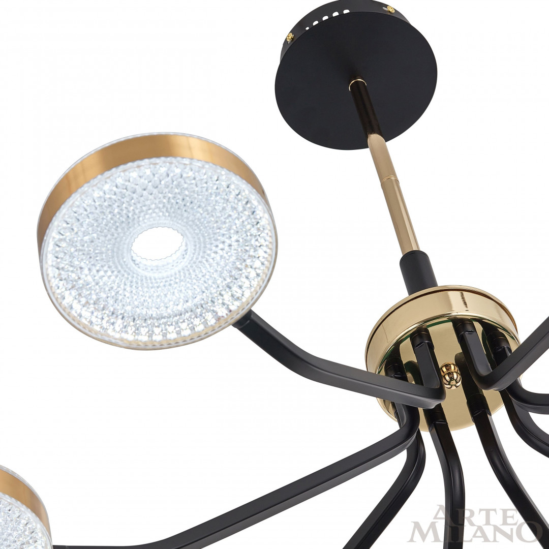 Люстра светодиодная 276079/8 BK/GD Arte Milano