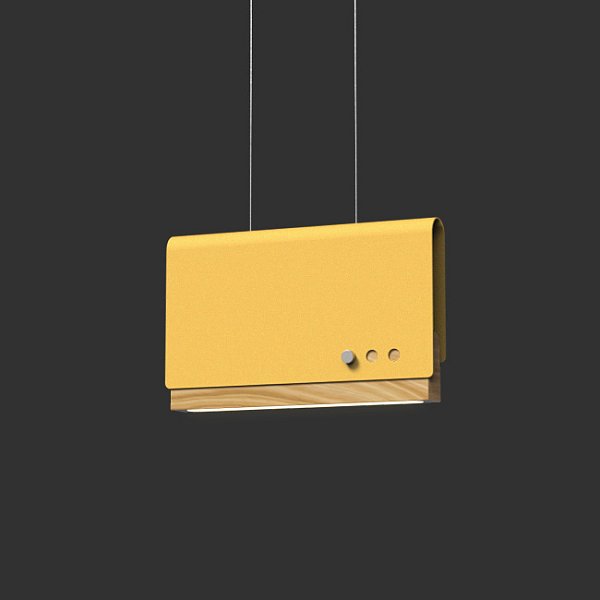 Светодиодный подвесной светильник BOOK 2 H15*25 Yellow by ImperiumLoft