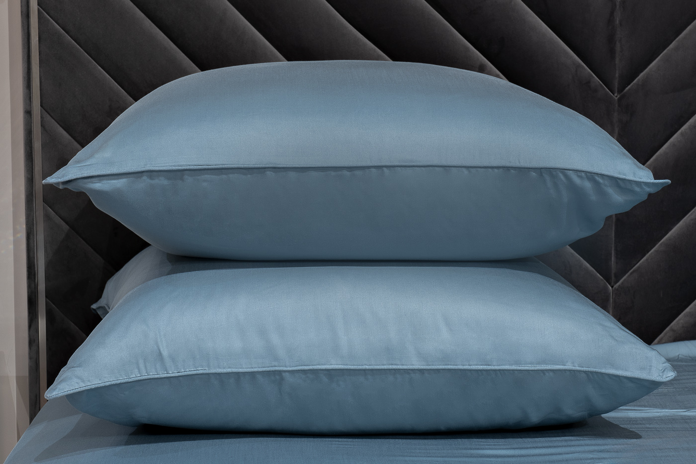 Комплект из наволочек бамбук сине-зеленый Garda Decor 180JOD-18016