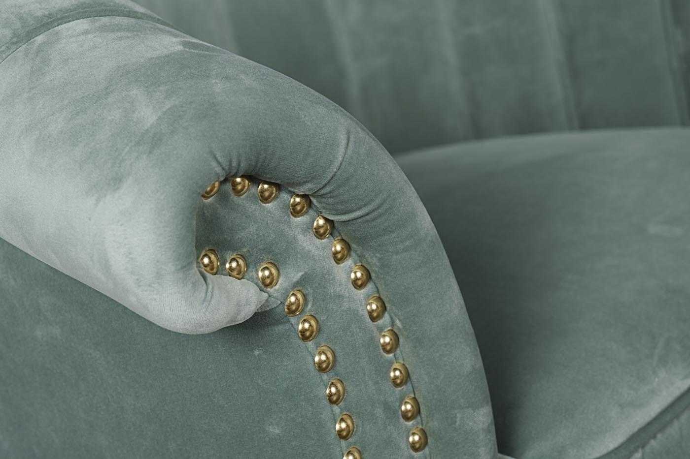 Кресло велюровое мятное (левое) Garda Decor 48MY-2682-L MNT GO