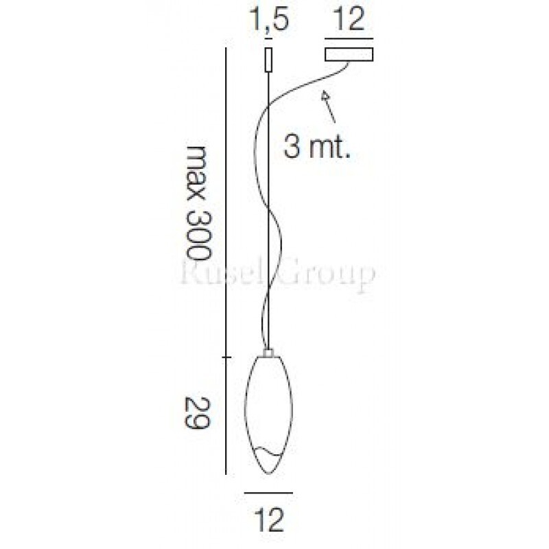 Подвесной светильник Vistosi BACO SP D1