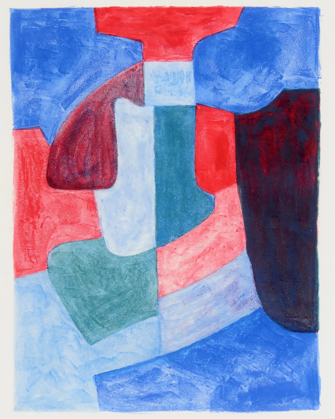 Интерьерное жикле Bleue, verte et rouge Louvre Home PP230352