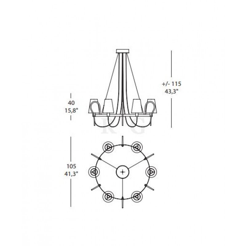 Люстра Evi Style (Morosini) Rondo' LA 6