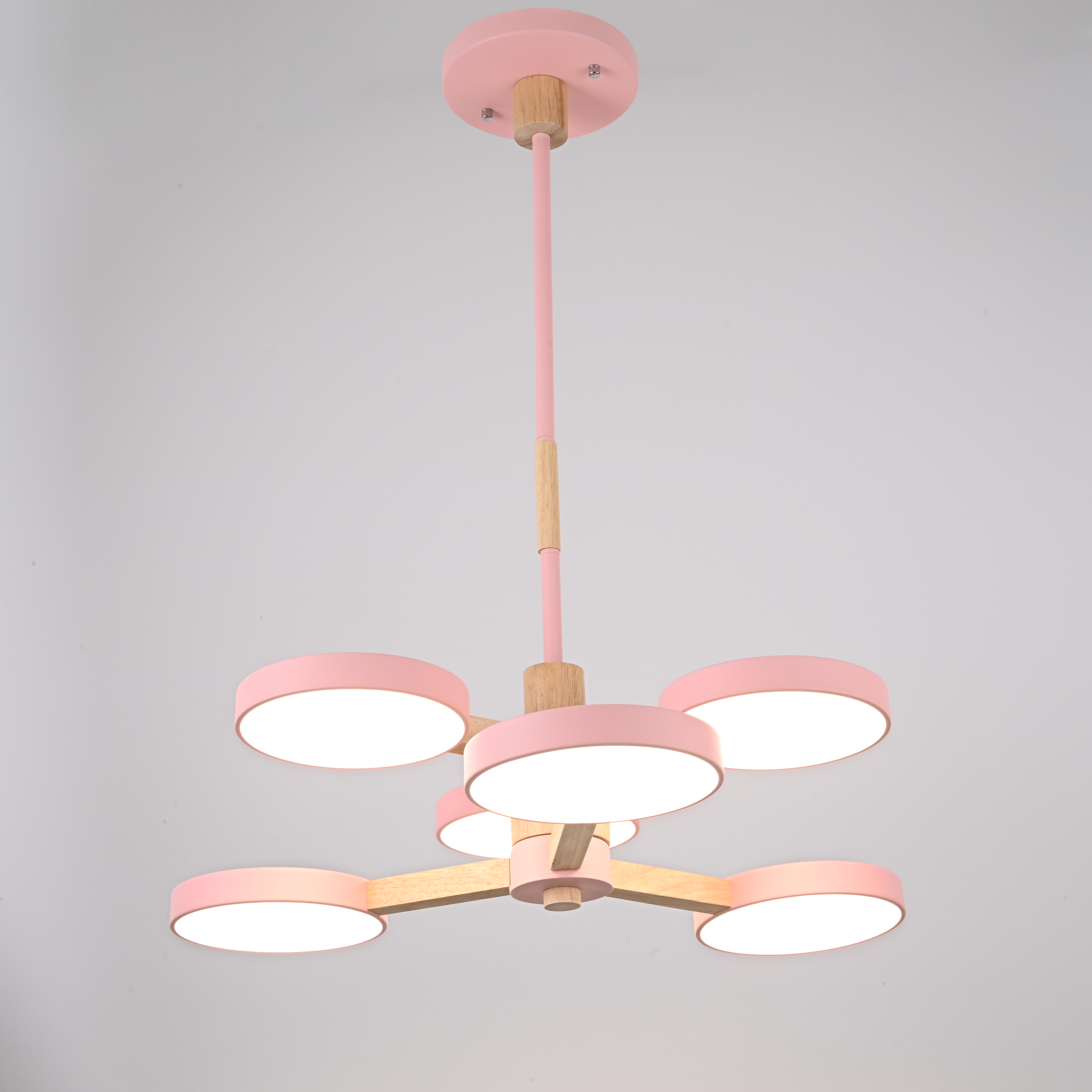 Подвесная люстра TURNA DBL L6 Pink by ImperiumLoft