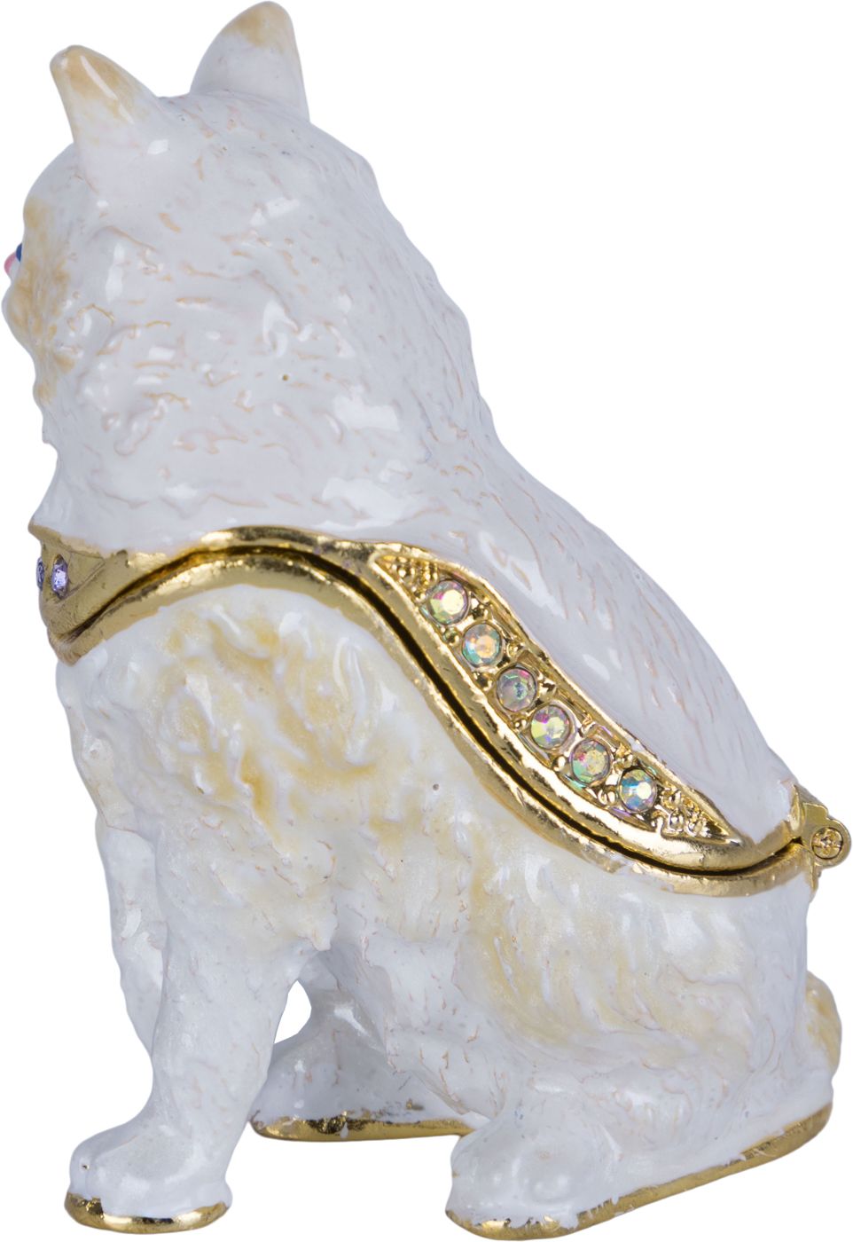 Шкатулка для драгоценностей со стразами Котик Glasar 39-075