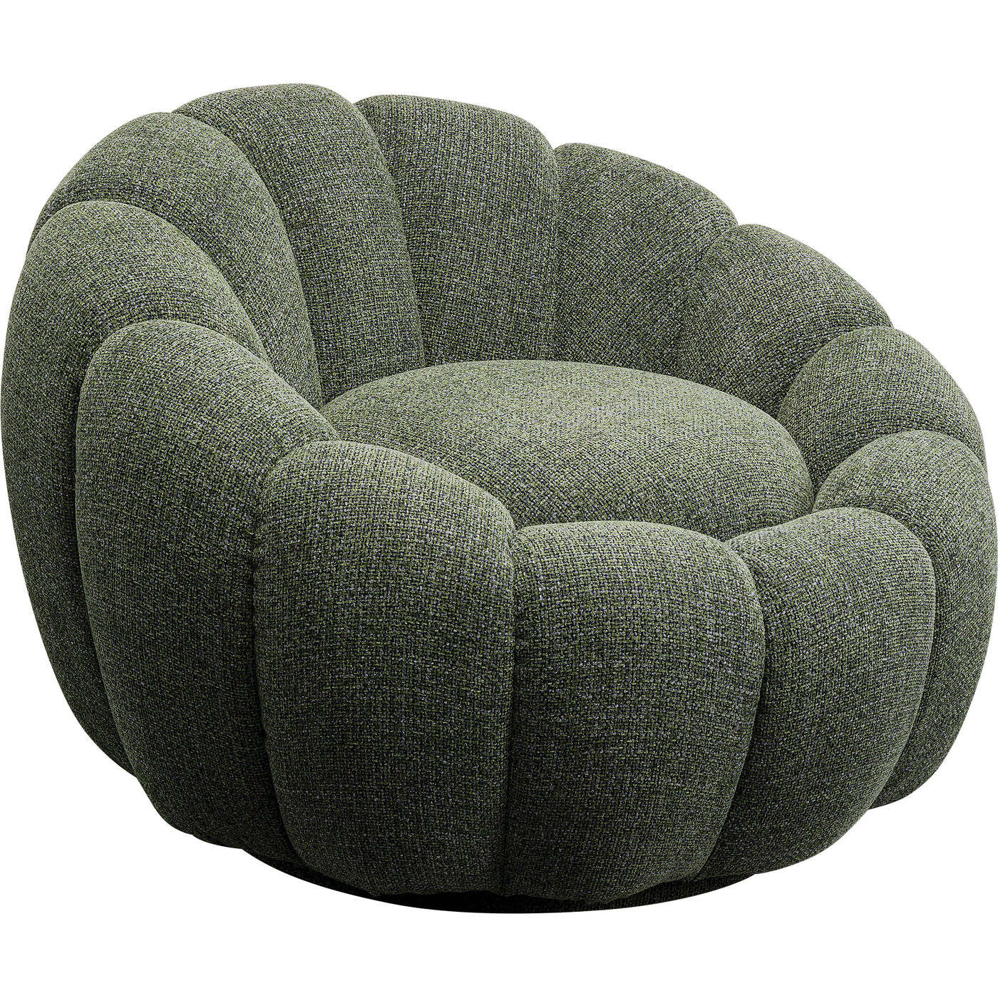 Кресло вращающееся Peppo Bloom Melange Green KARE 87778
