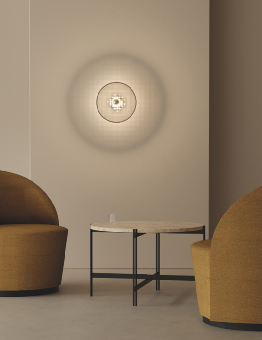 Бра Lass с золотым цоколем A1053/5 и стеклянным диском 1225/30 см Aromas del Campo