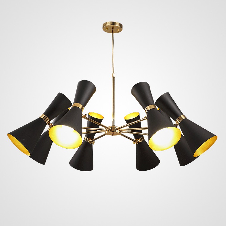 Подвесная люстра BARBELL-X 8 Черный by ImperiumLoft