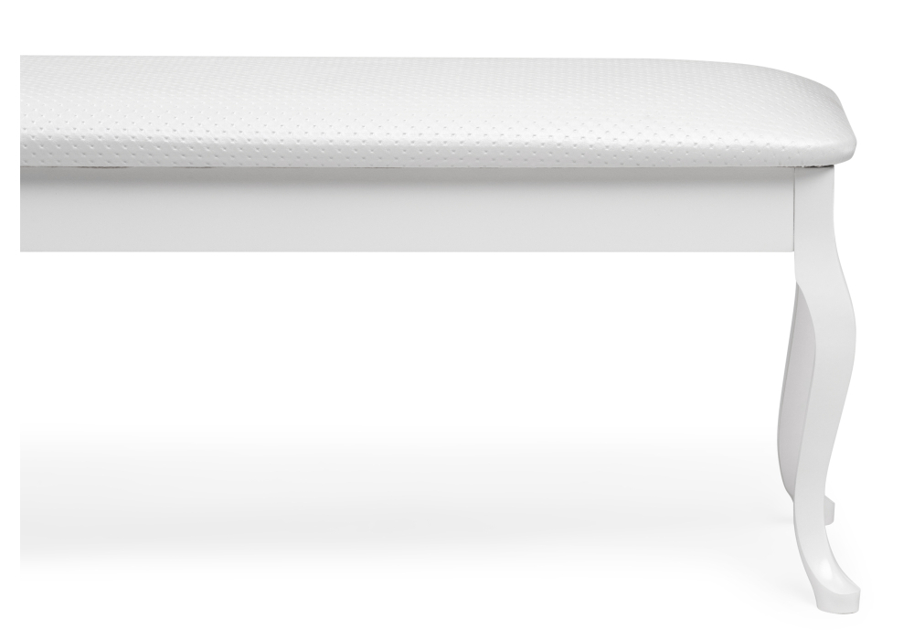 Банкетка Woodville Хиль белая / кожзам белый пунто 515157