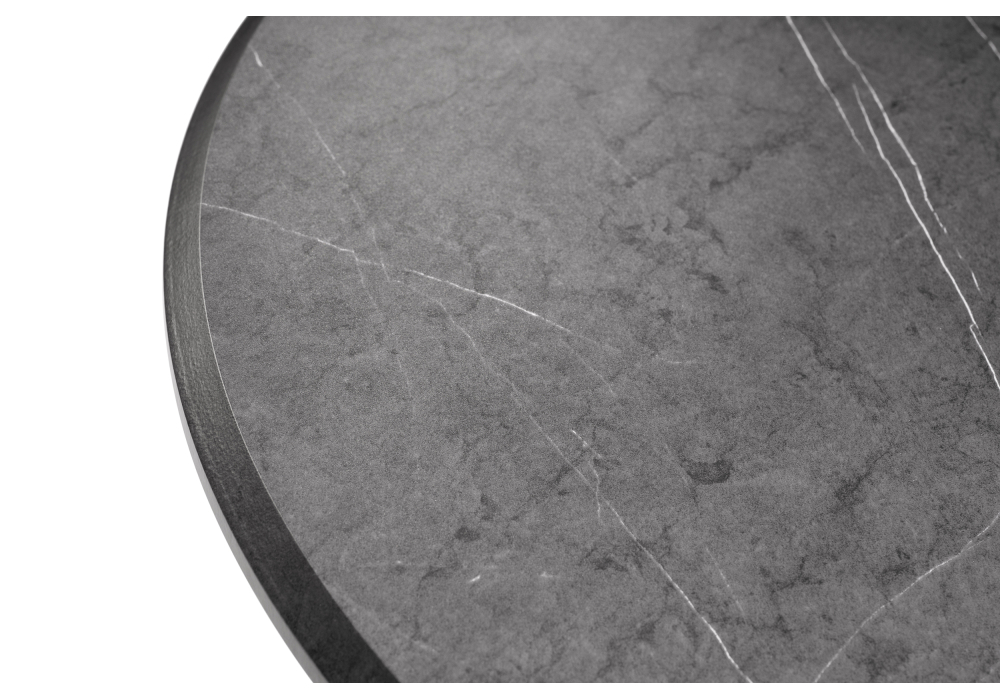 Стол деревянный Woodville Абилин 90 мрамор черный / черный матовый 507217