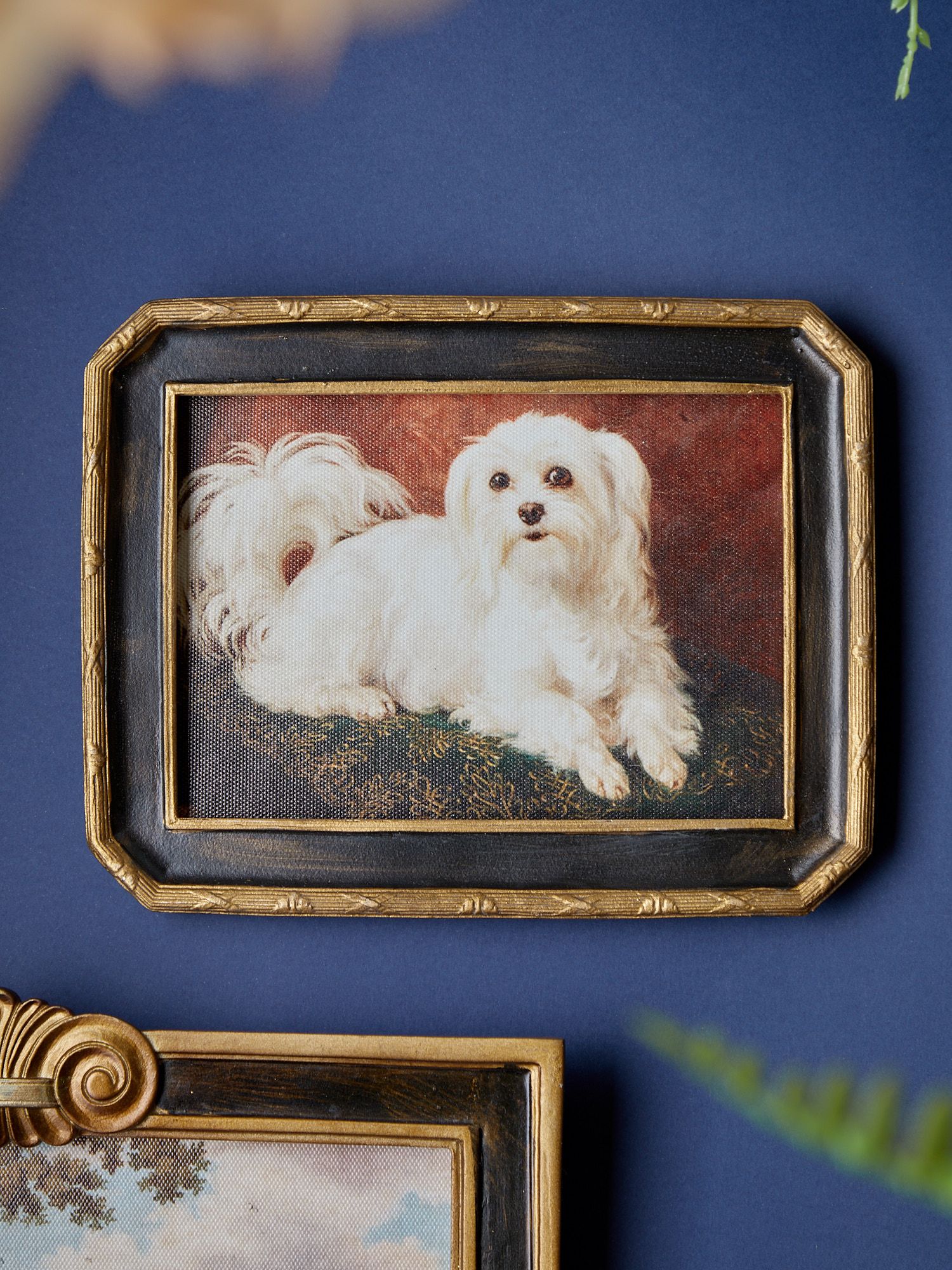 Картина настенная Болонка, под старину, масло Glasar 28-716