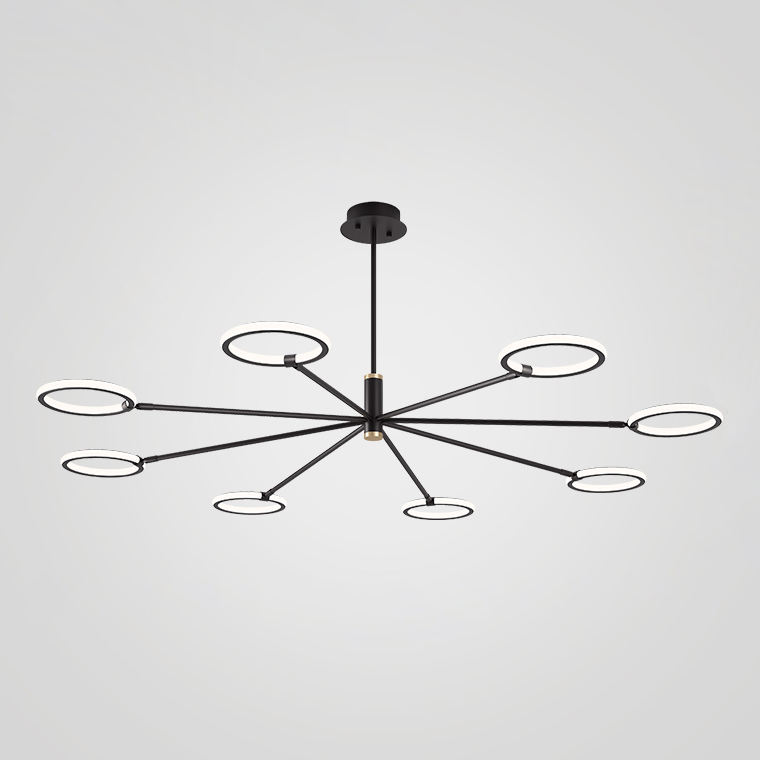 Люстра на штанге RINGLETS C Brass by ImperiumLoft