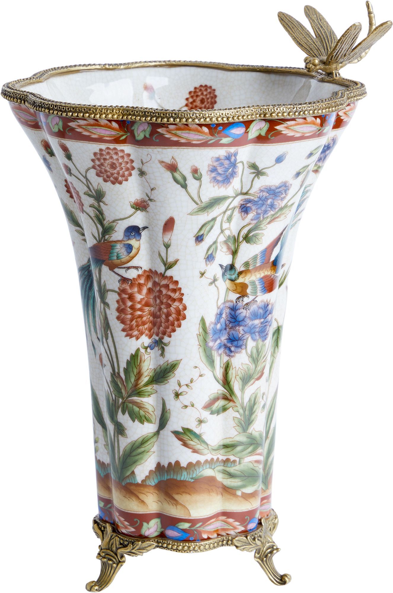 Ваза со стрекозой Glasar 31G2663/A1159HC/HX2145E