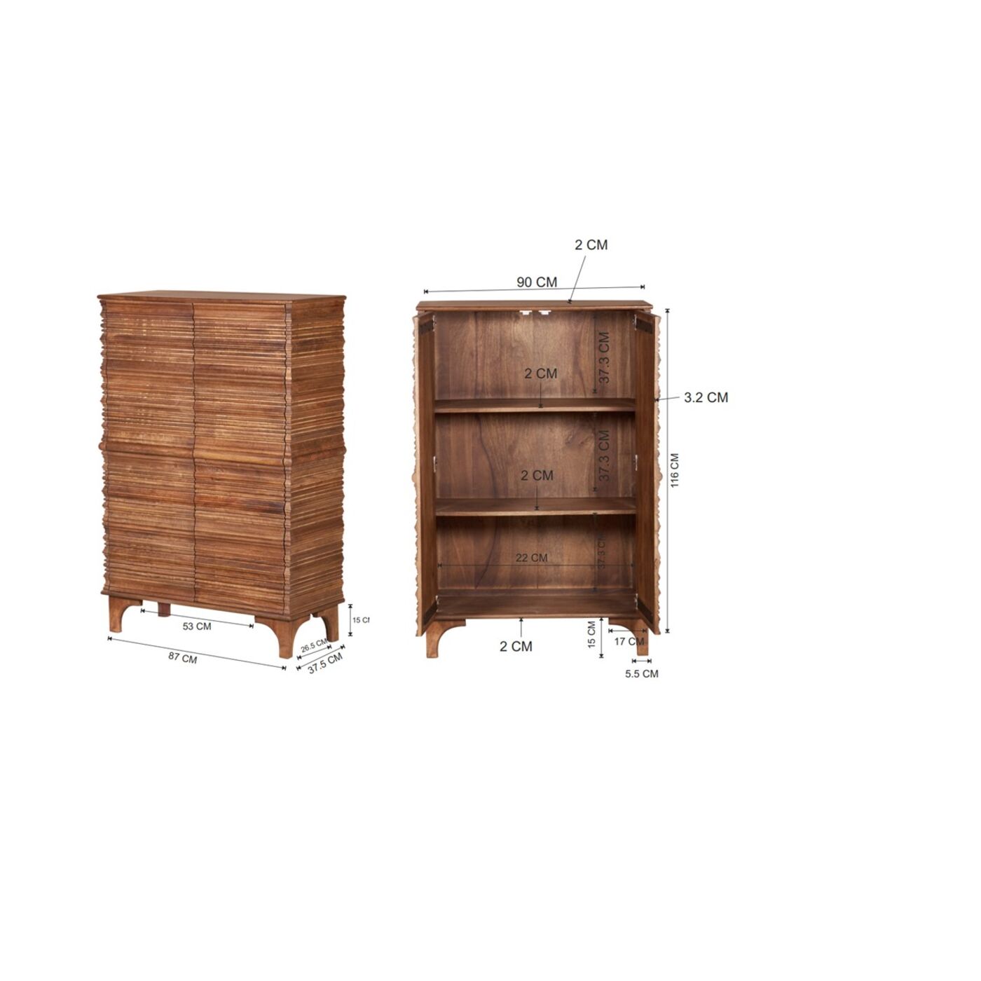 Комод Santos 85x127cm KARE 70070