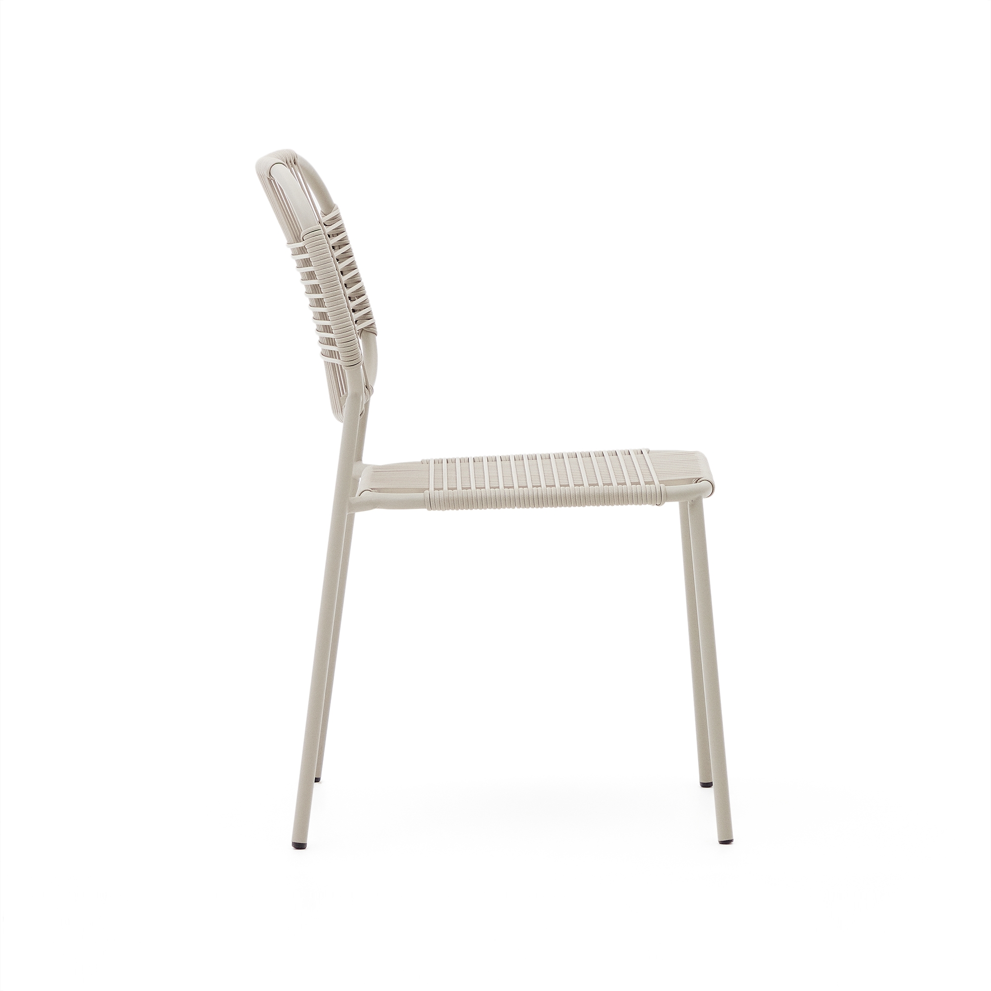 Садовый стул Talaier из искусственного каната и стали бежевого цвета La Forma 193332
